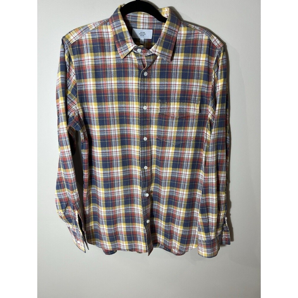 Jack Spade Bleecker Street New York  Thick Plaid Flannel Shirt Men’s Large